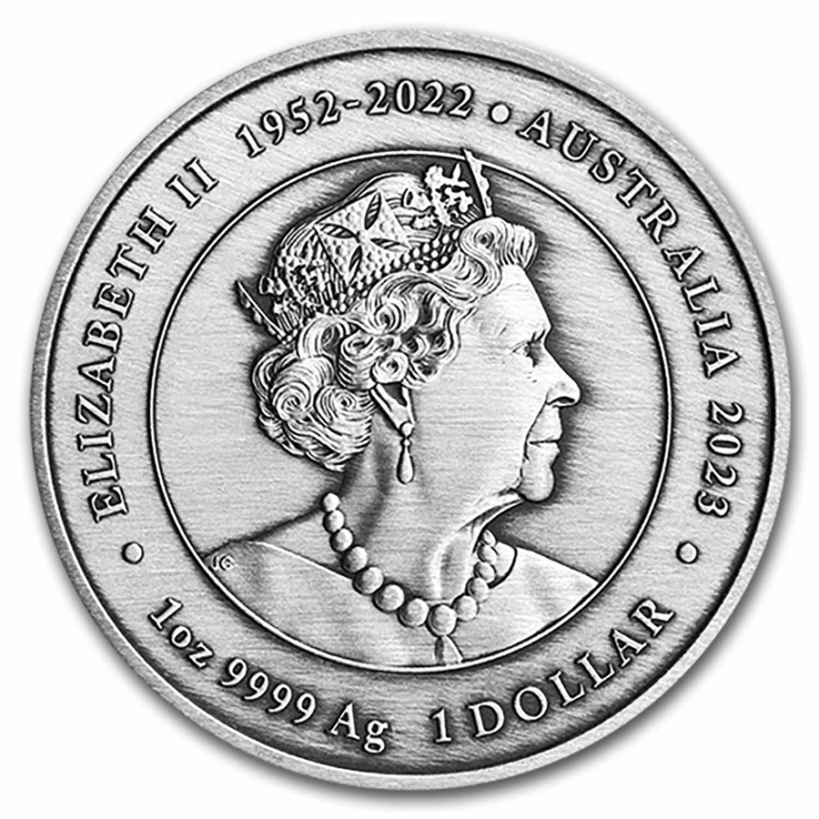 2023 Australia 1 oz Silver Antiqued Myths & Legends Phoenix (Cap)