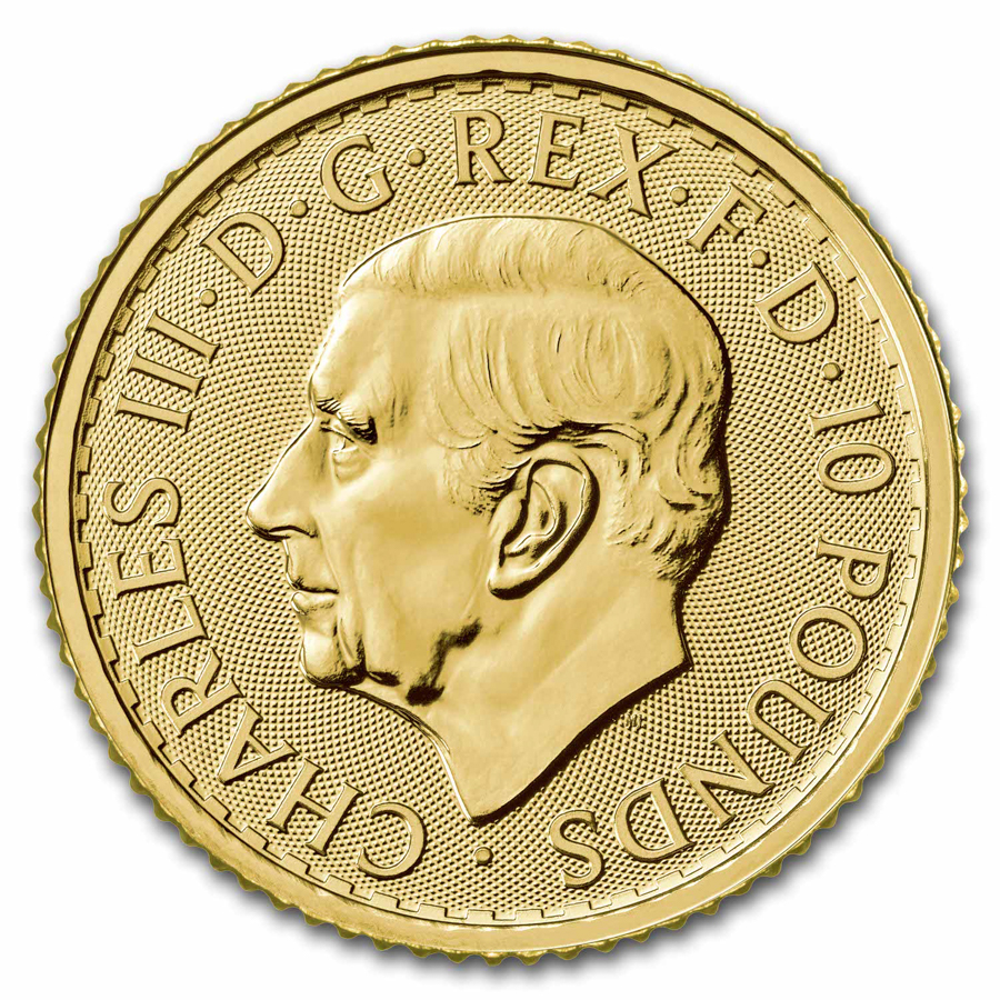 2024 Great Britain 1/10 oz Gold Britannia BU (King Charles III)