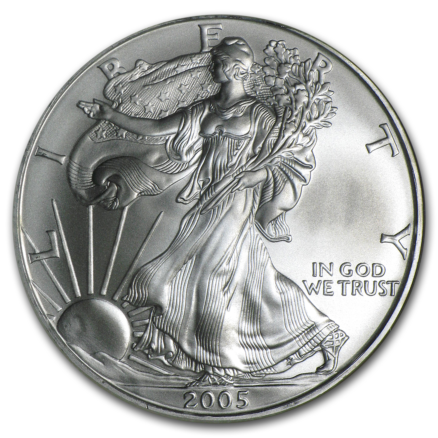 2005 American Silver Eagle MS-69 NGC (First Strike)