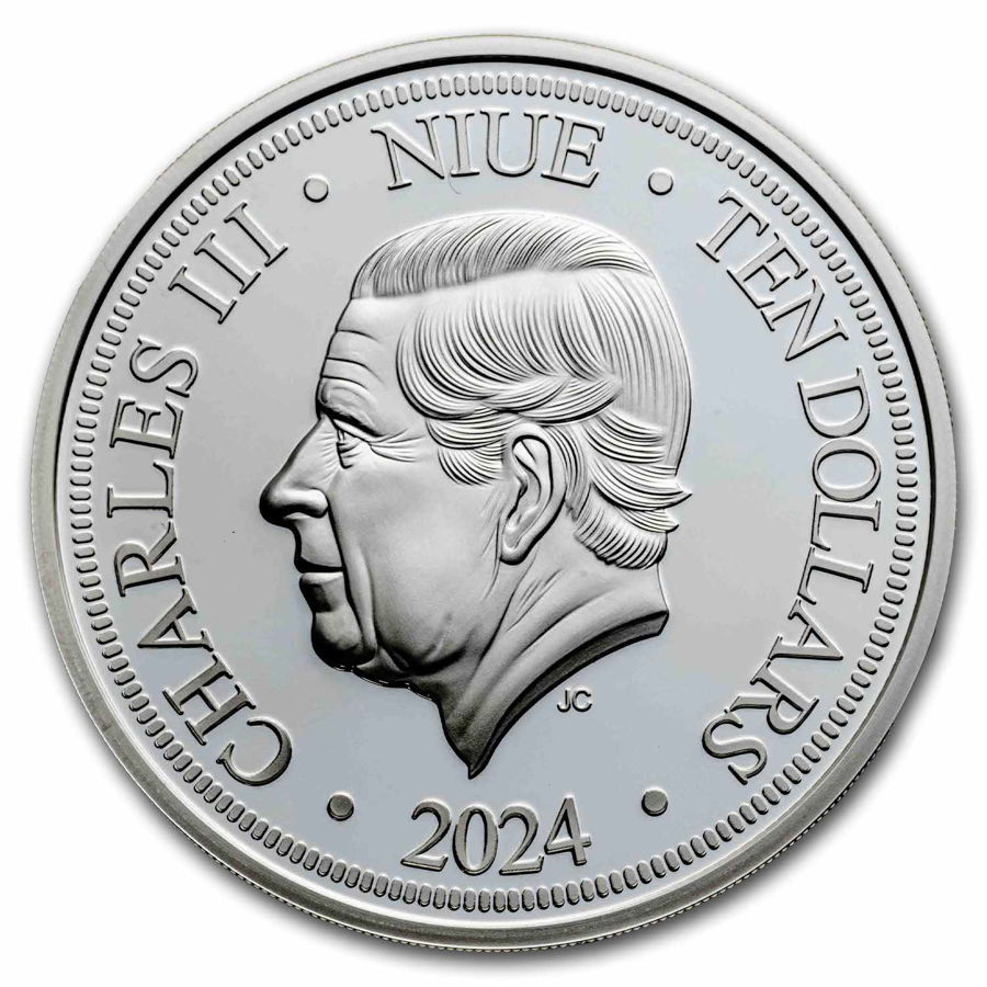 2024 Niue 3 oz Silver $10 Lunar Year of The Dragon