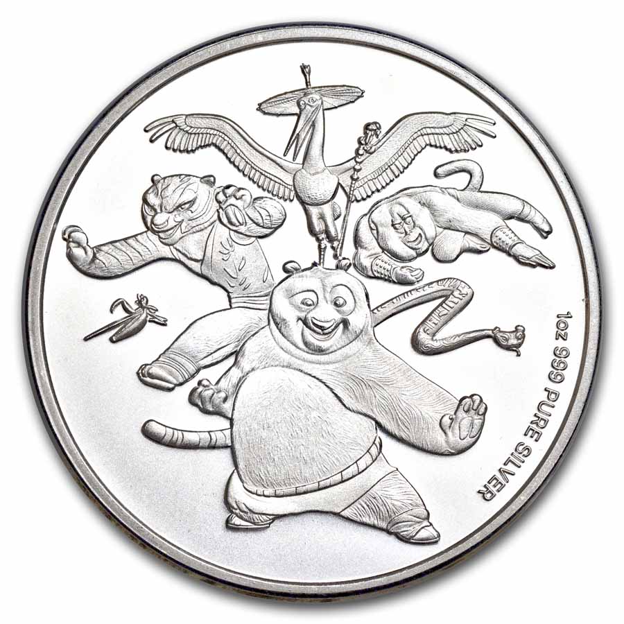 2023 Samoa 1 oz Silver Kung Fu Panda 15th Anniversary BU