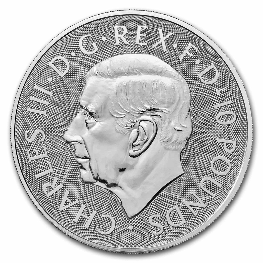 2024 GB 10 oz Silver Royal Tudor Beasts Seymour Unicorn BU