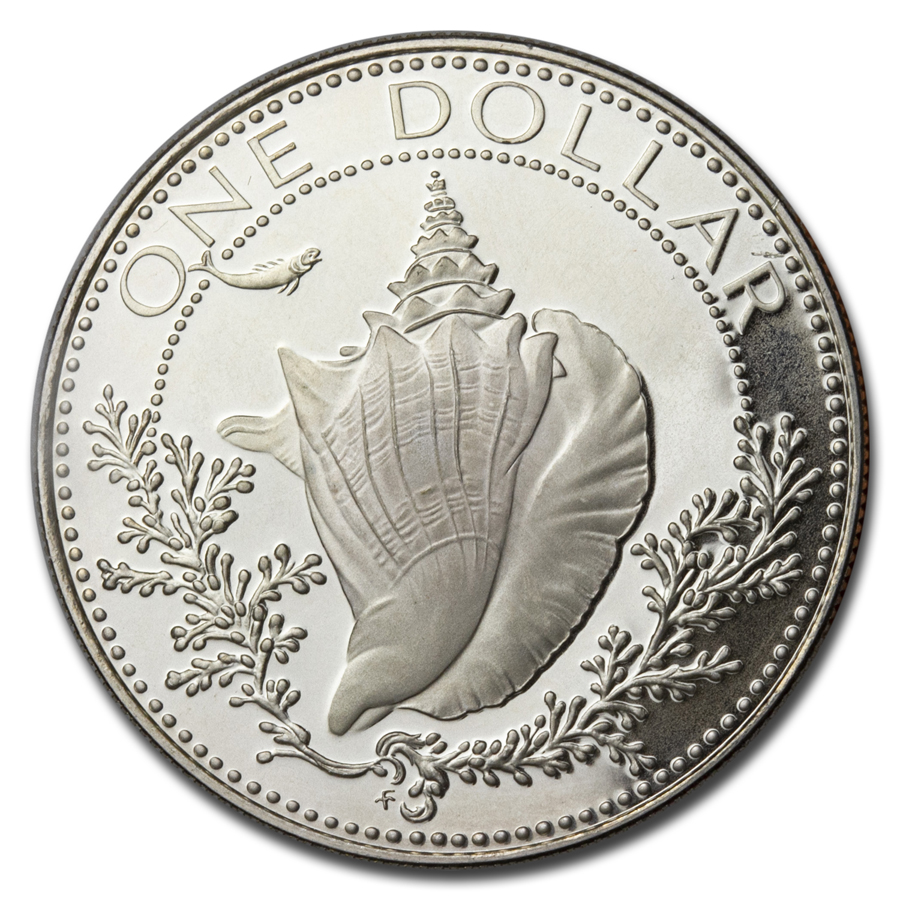 1974-1978 Bahamas Silver Dollar Proof