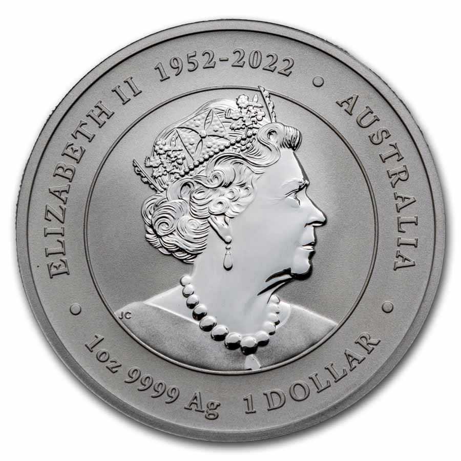 2024 Australia 1 oz Silver Lunar Dragon (Gilded, w/Capsule & COA)