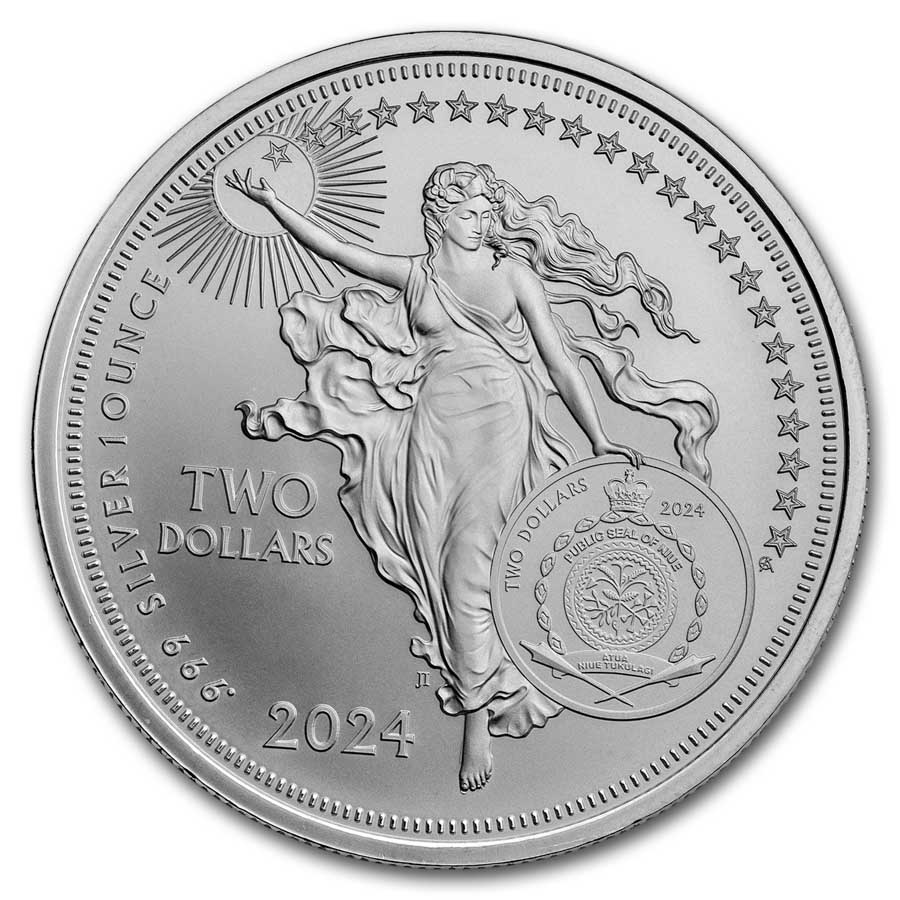 2024 Niue 1 oz Silver Icons of Inspiration: Beethoven BU