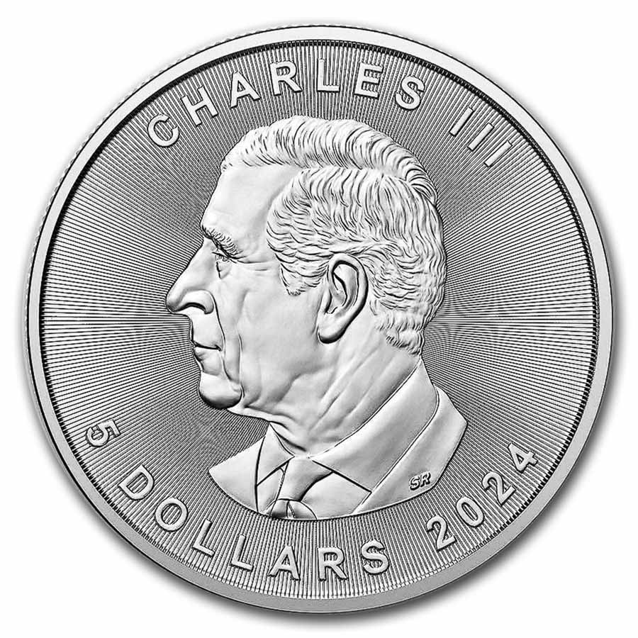 2024 RCM $5 1 oz Silver Treasured Maple Leaf Year of the Dragon