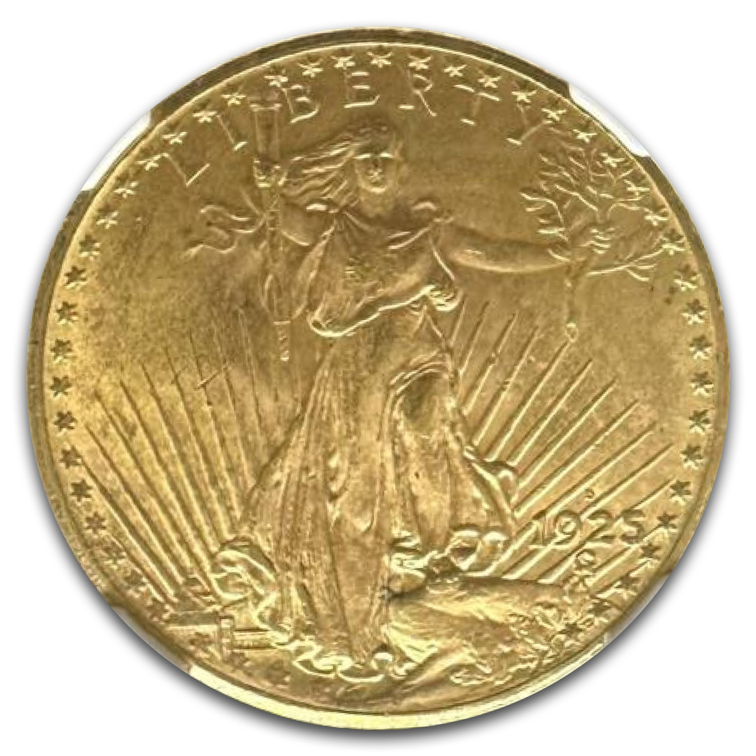 1925-D $20 St Gaudens Gold Double Eagle MS-64+ NGC