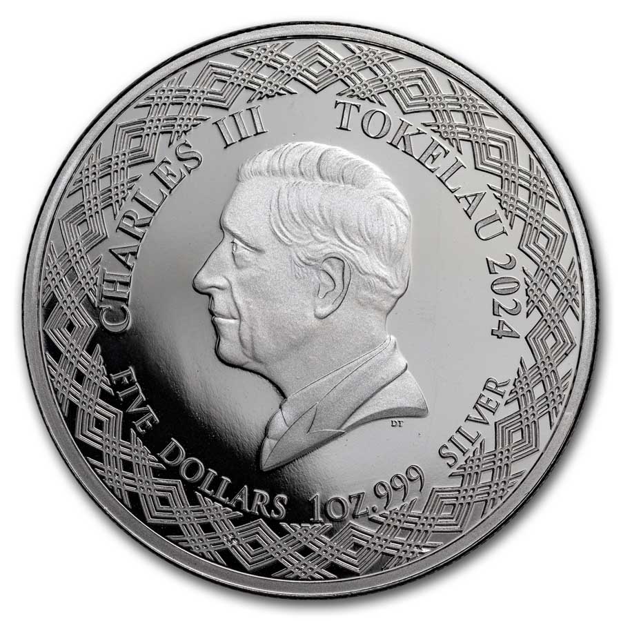 2024 Tokelau 1 oz Silver $5 Zodiac Series: Sagittarius BU