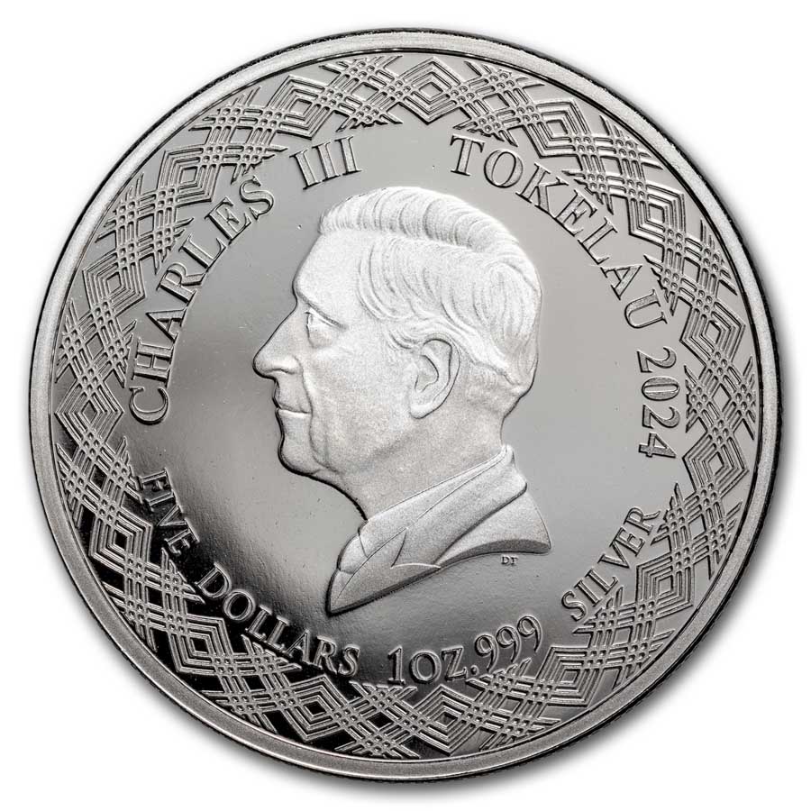 2024 Tokelau 1 oz Silver $5 Zodiac Series: Taurus BU