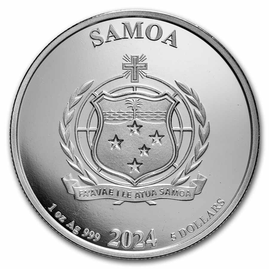 2024 Samoa 1 oz Silver DC Comics Batman BU