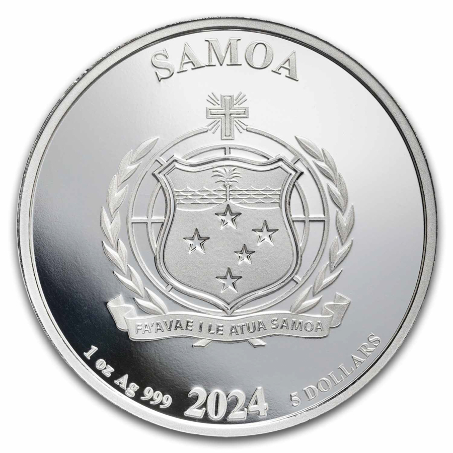 2024 Samoa 1 oz Silver DC Comics Superman BU