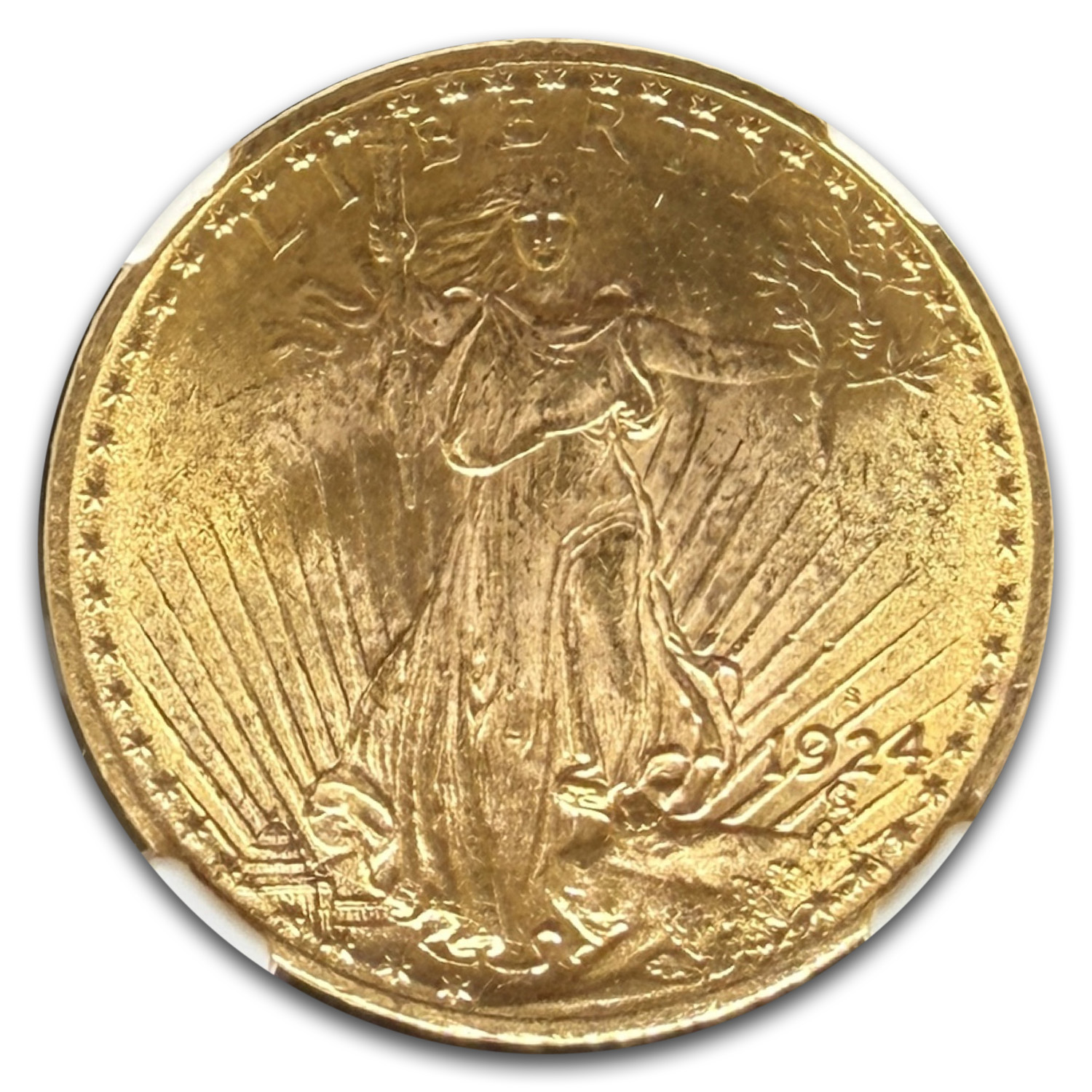 1924-S $20 St Gaudens Gold Double Eagle MS-65 NGC