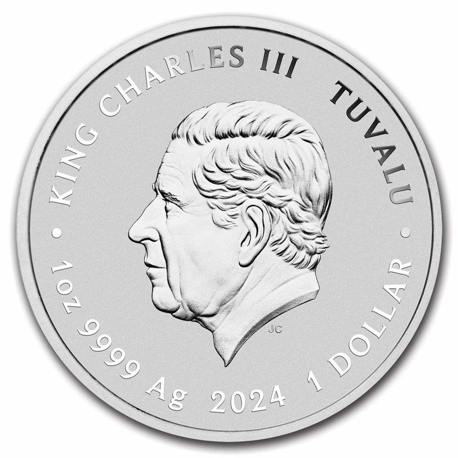 2024 AUS 1 oz Silver Colorized 40th Anniv. TMNT Coin in Card
