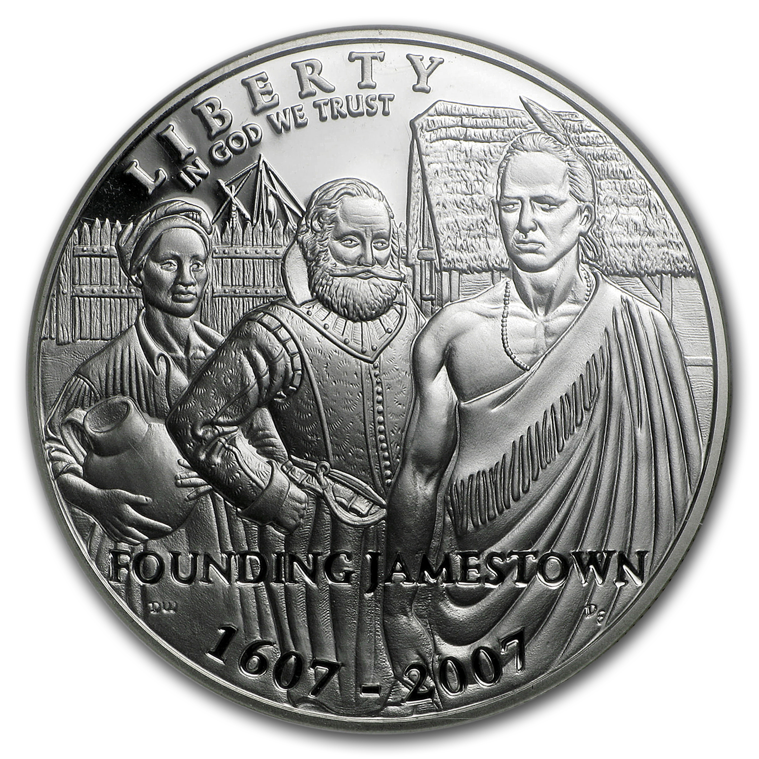 2007-P Jamestown 400th Anniv $1 Silver Commem PF-70 NGC