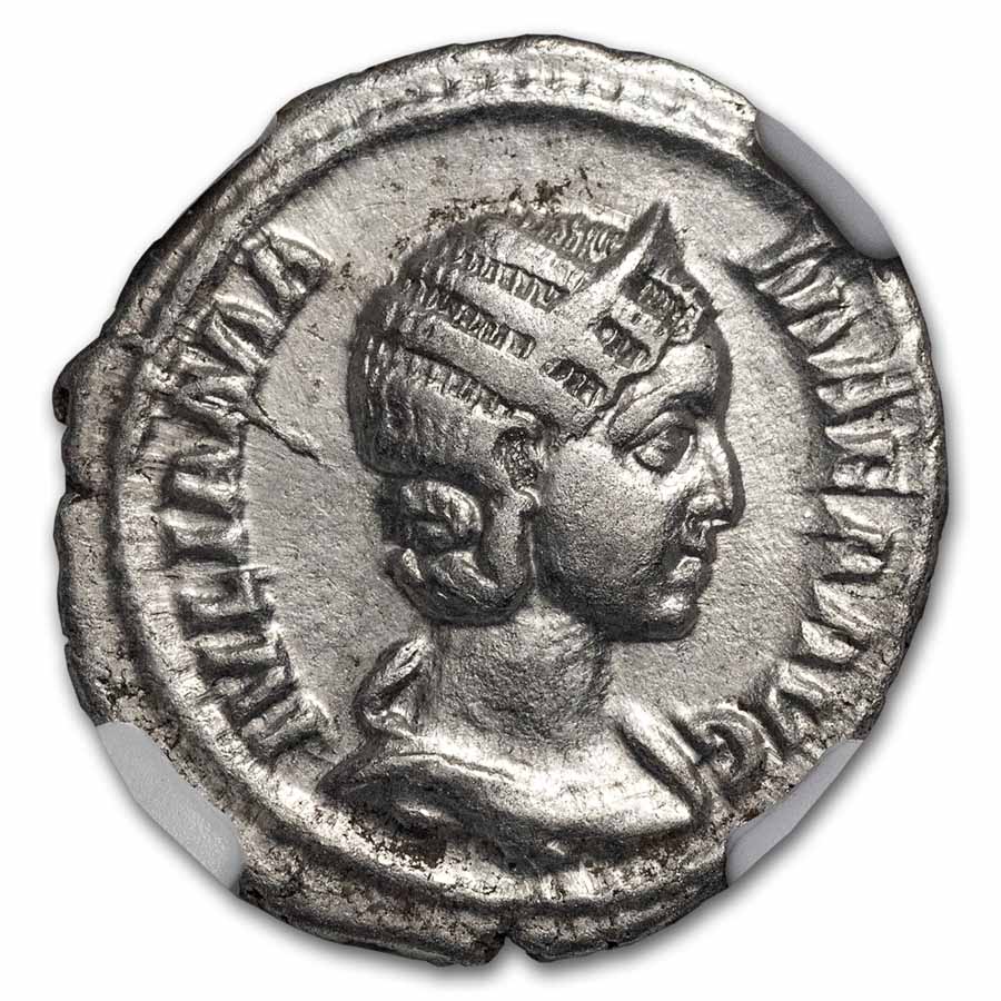 Rome Silver Denarius Julia Mamaea 222-35 AD XF NGC (Random Coin)