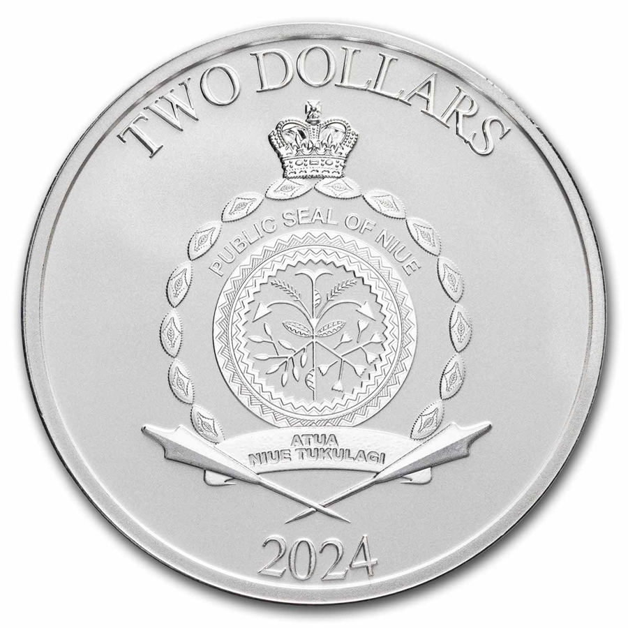 2024 Niue 1 oz Silver Heroes of Greek Mythology: Theseus BU