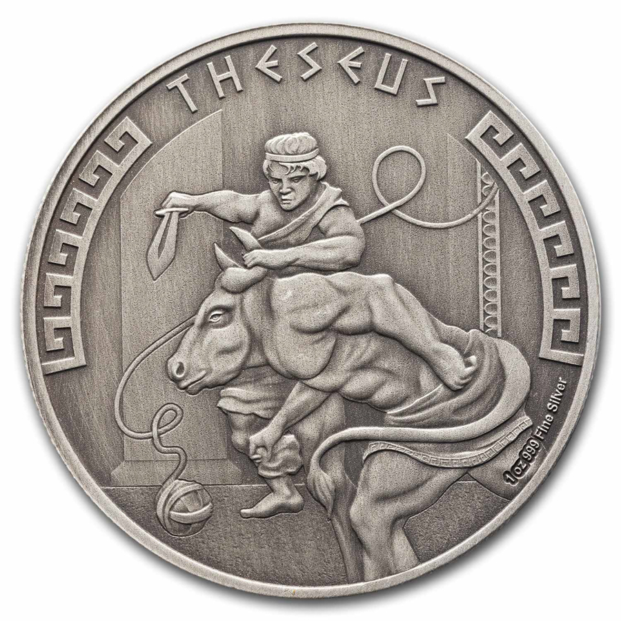 2024 Niue 1 oz Silver Antique Heroes of Greek Mythology: Theseus