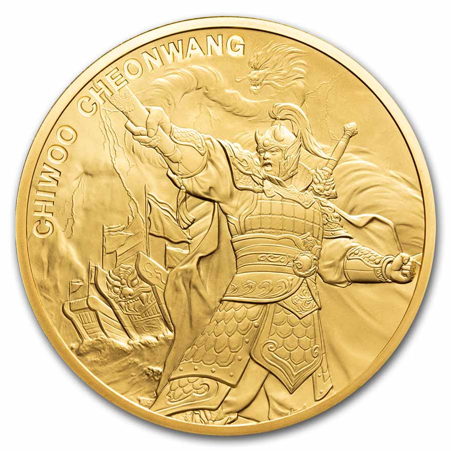 2024 South Korea 1 oz Gold 1 Clay Chiwoo Cheonwang BU