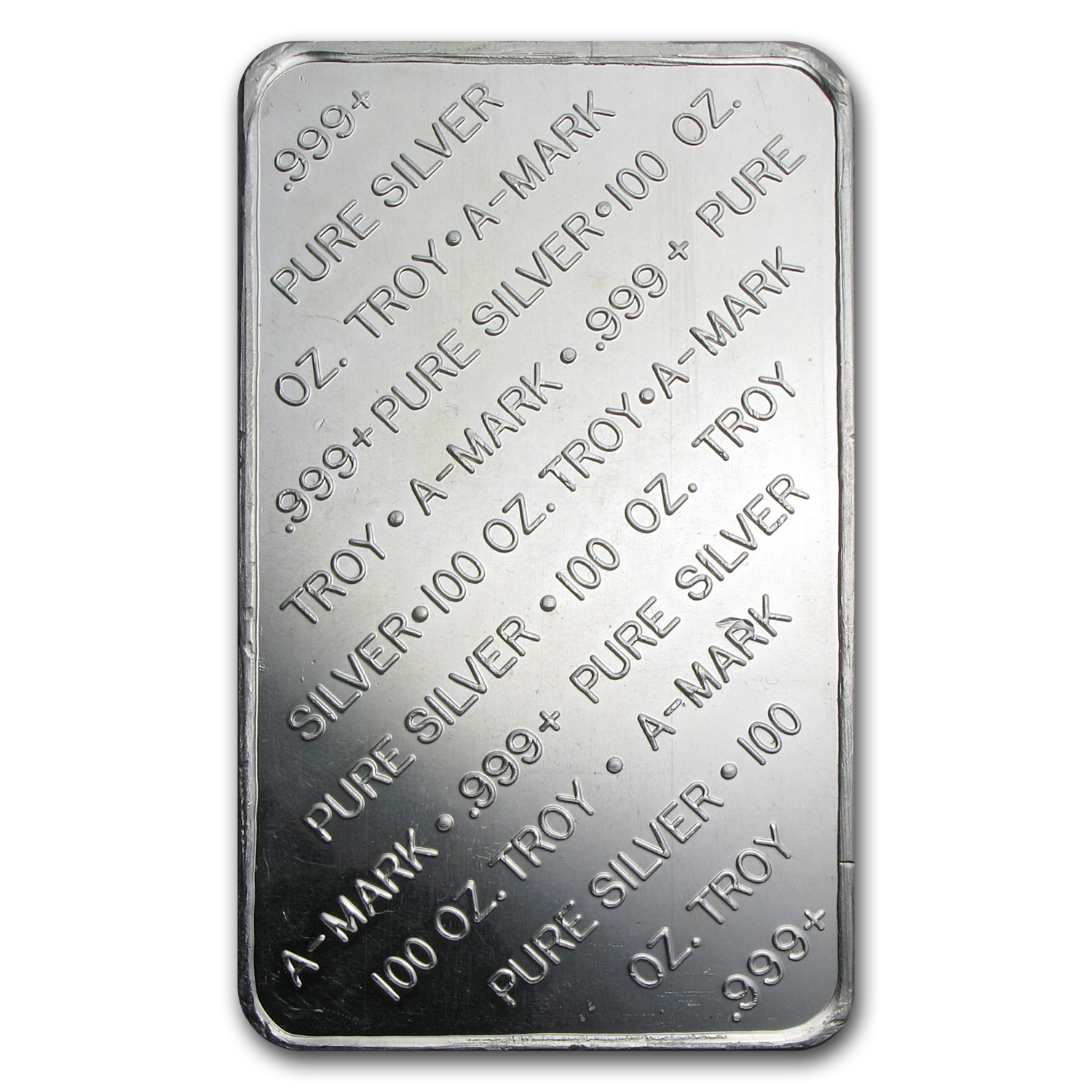 100 oz Silver Bar - A-Mark (Pressed)