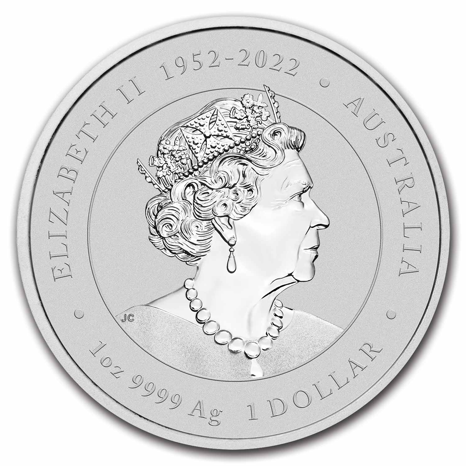 2024 Australia 1 oz Silver Lunar Colorized White Dragon (Capsule)