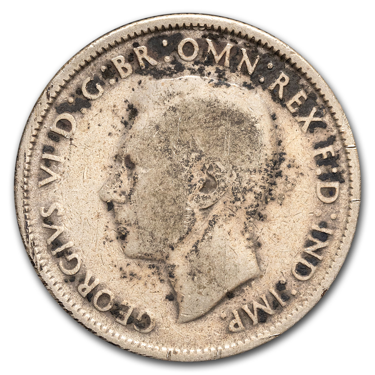 1938-1945 Australia Silver Florin George VI Avg Circ