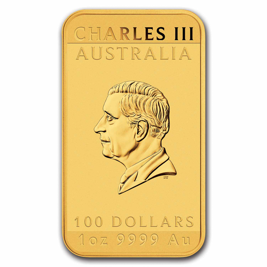 2024 Australia 1 oz Gold Dragon Rectangular Coin BU