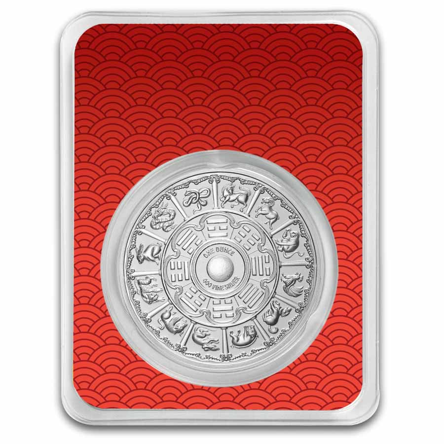 1 oz Silver Round - 2025 APMEX Year of the Snake (TEP, Series 2)