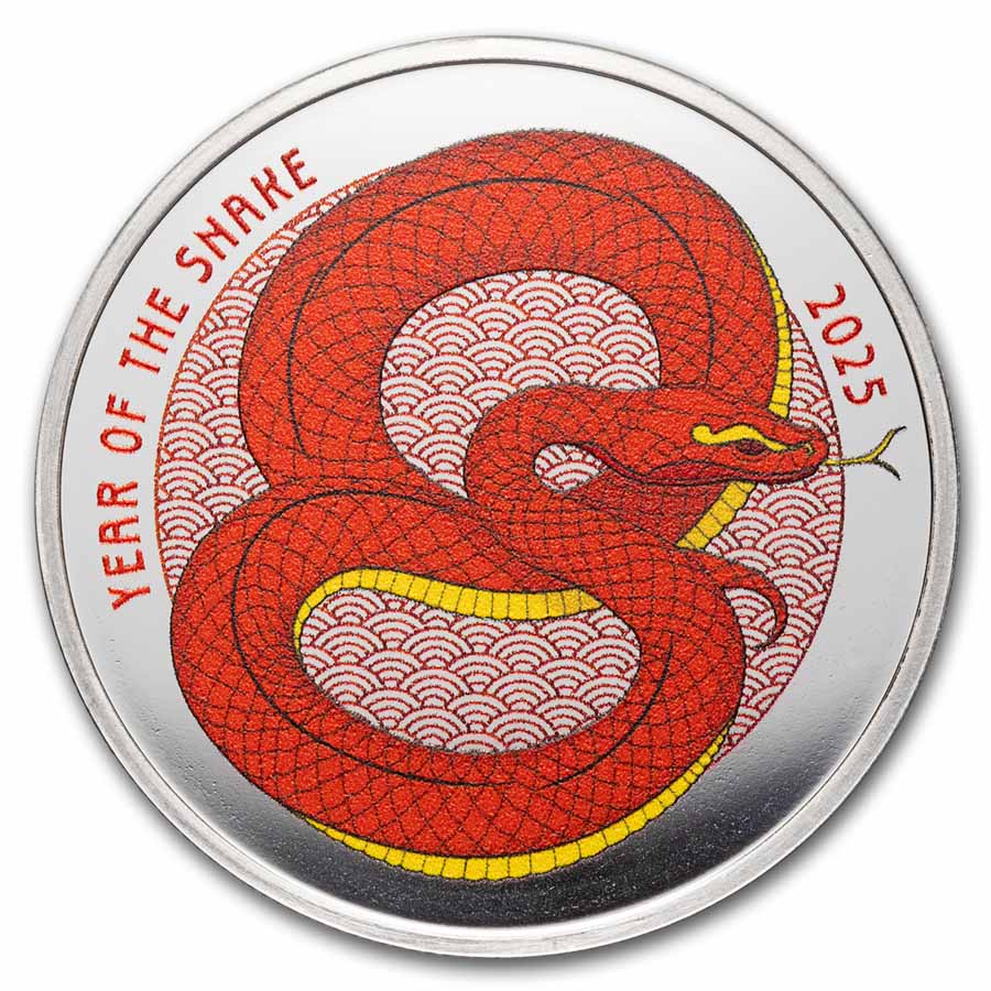 1 oz Silver Colorized Proof - 2025 Year of the Snake (Series 2)