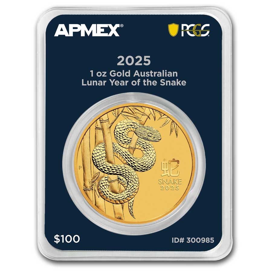 2025 AUS 1 oz Gold Lunar Year of the Snake (MD Premier+PCGS)