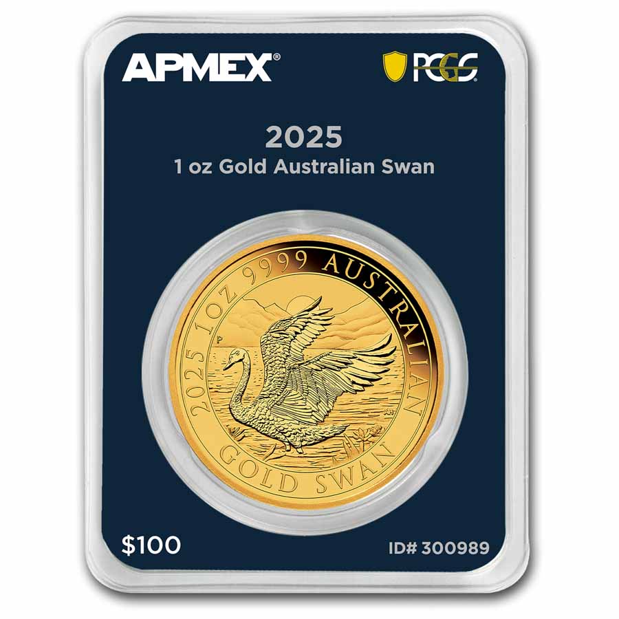 2025 Australia 1 oz Gold Swan (MD Premier Single + PCGS FS)