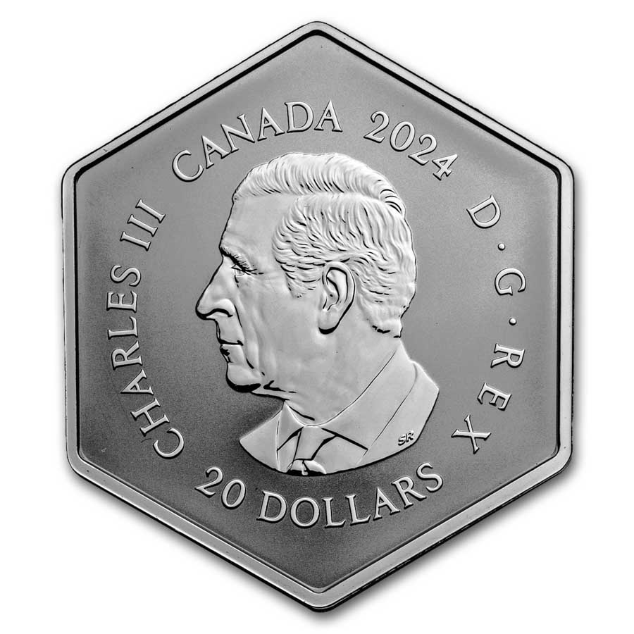 2024 Canada 1 oz Silver $20 Snowflake (Box/COA)