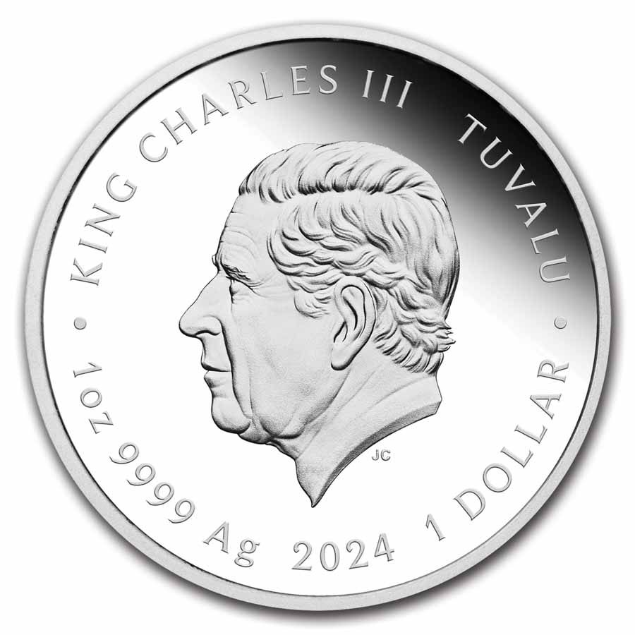 2024 Australia 1 oz Silver Colorized Aretha Franklin Proof