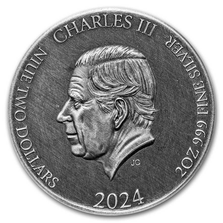 2024 2 oz Silver Coin - Biblical Series (Christ Fainting)