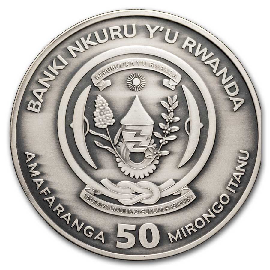 2024 Rwanda 1 oz Silver Nautical Ounce Cutty Sark Antiqued