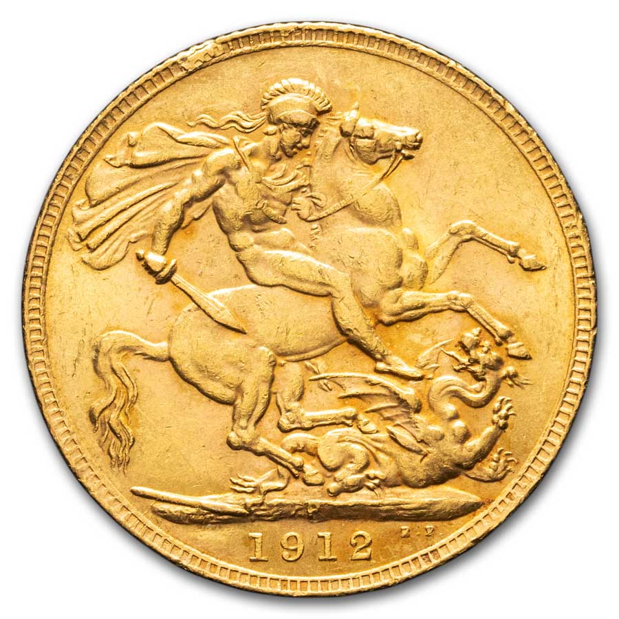 1912-P Australia Gold Sovereign George V BU