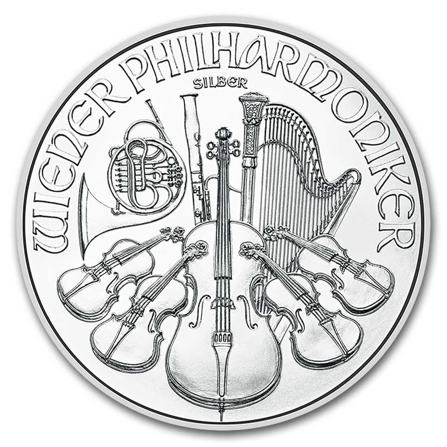 2025 Austria 1 oz Silver Philharmonic (20-Coin MintDirect® Tube)