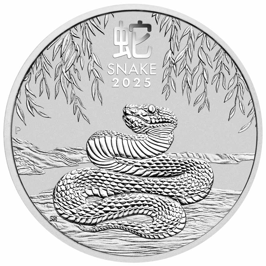 2025 AUS 1 oz Silver Lunar Snake MS-70 PCGS (FDI, Red Label)