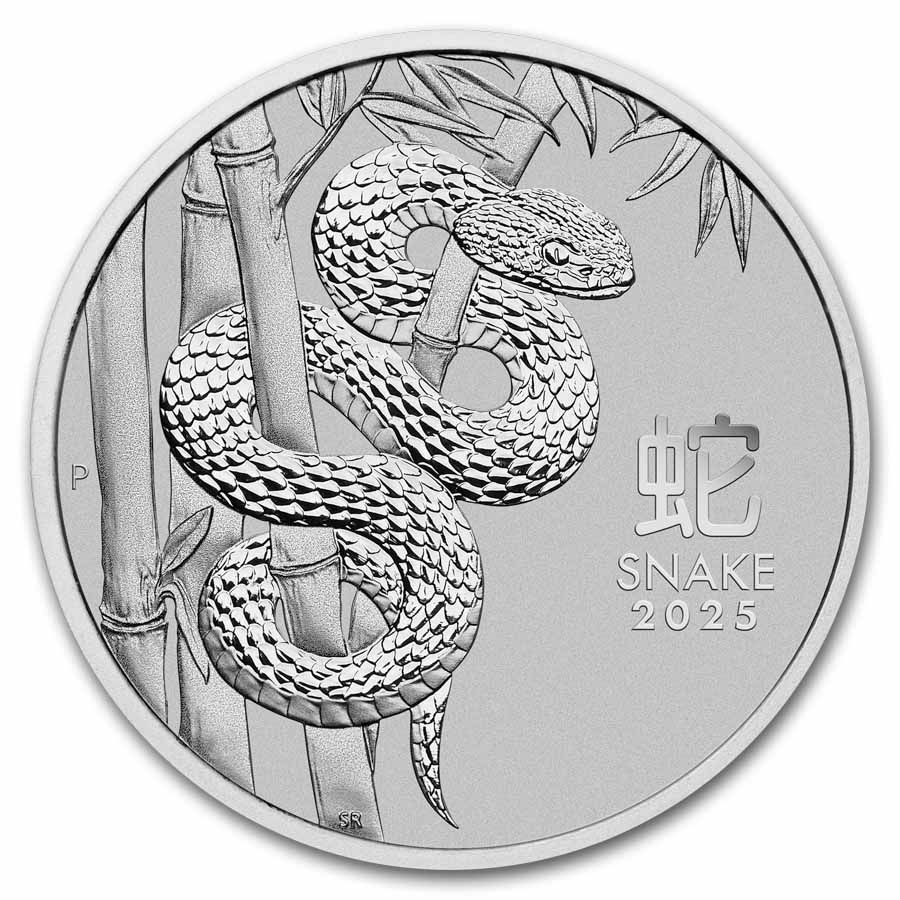 2025 AUS 1 oz Platinum Lunar Snake MS-70 PCGS (FS, Red Label)
