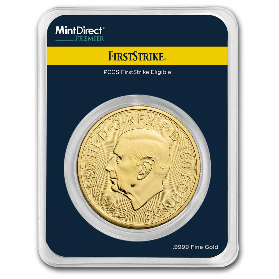 2025 GB 1 oz Gold Britannia MintDirect Premier + PCGS FS