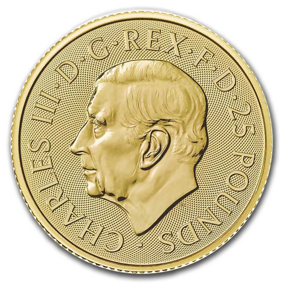 2025 Great Britain 1/4 oz Gold Britannia BU