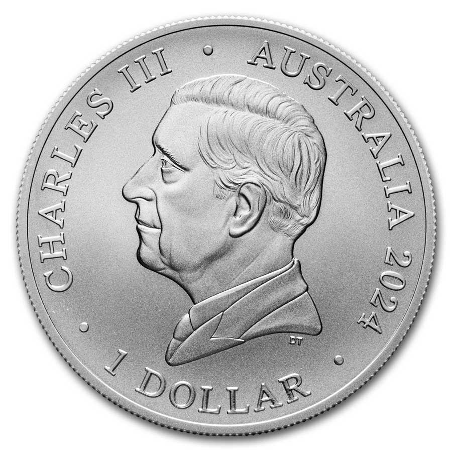 2024 Australia 1 oz Silver $1 Australian Zoo: Giraffe BU