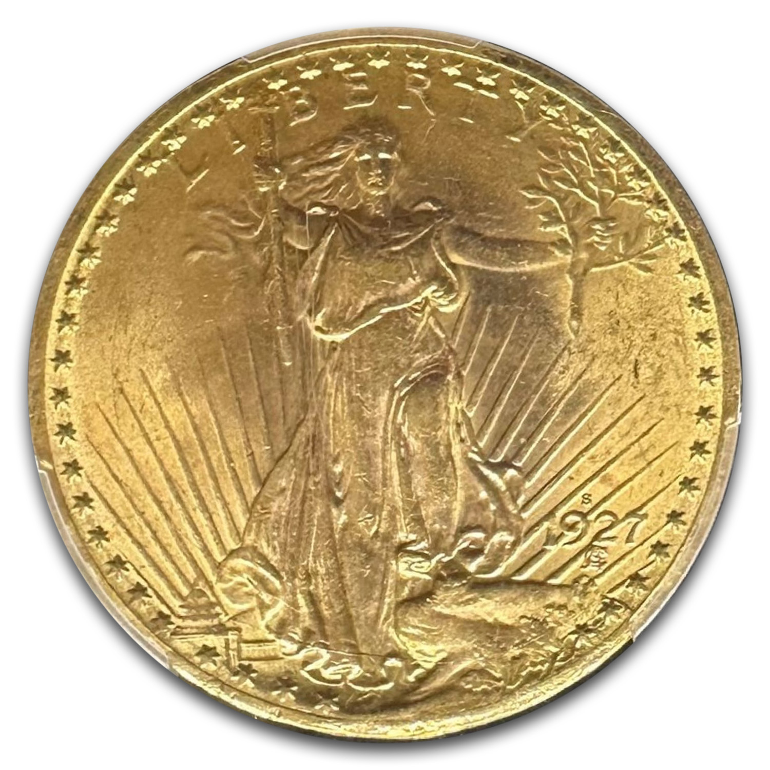 1927-S $20 Saint-Gaudens Gold Double Eagle MS-63 PCGS
