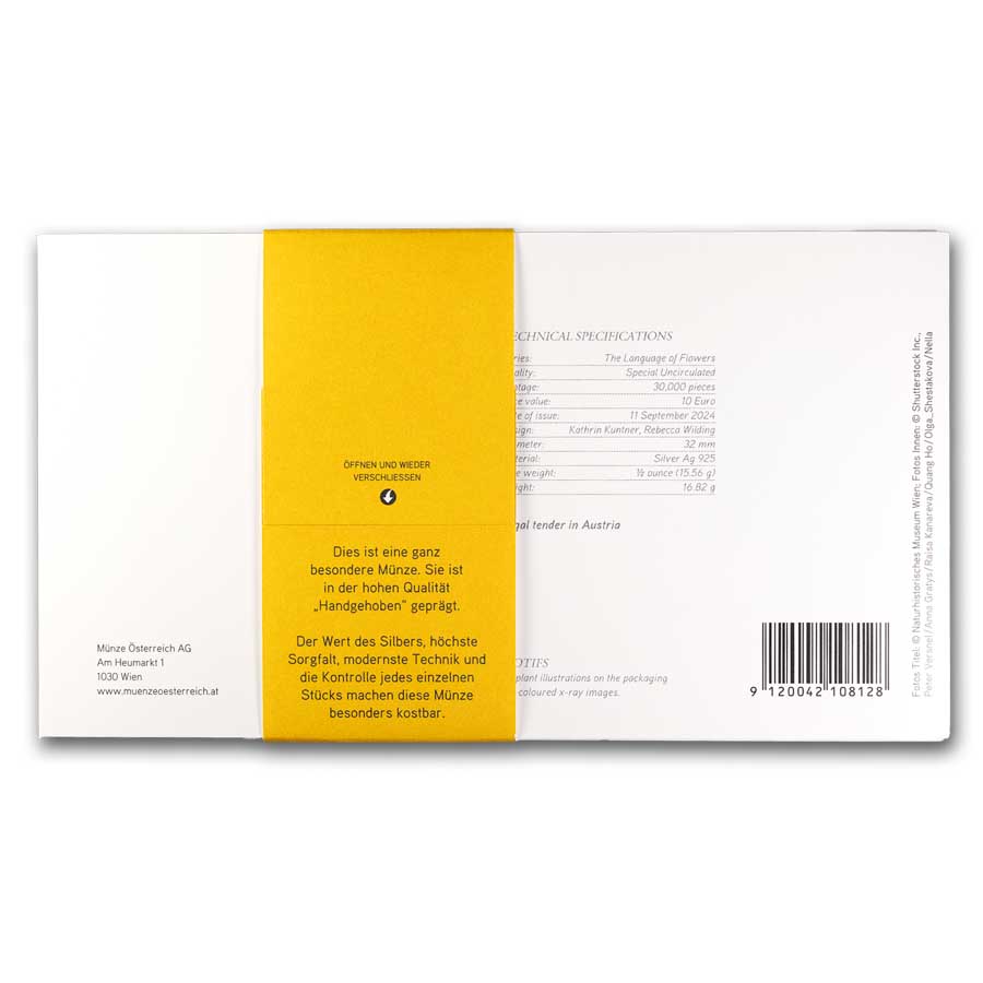 2024 Austria Silver €10 Language of Flowers (Violet)
