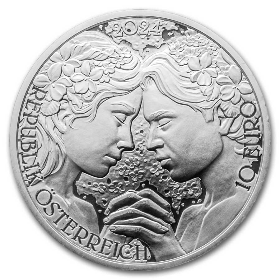 2024 Austria Proof Silver €10 Language of Flowers (Violet)