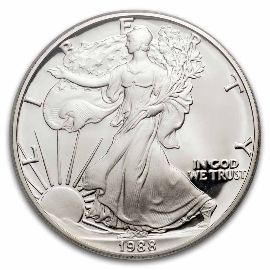 1988-S Proof American Silver Eagle PR-70 PCGS