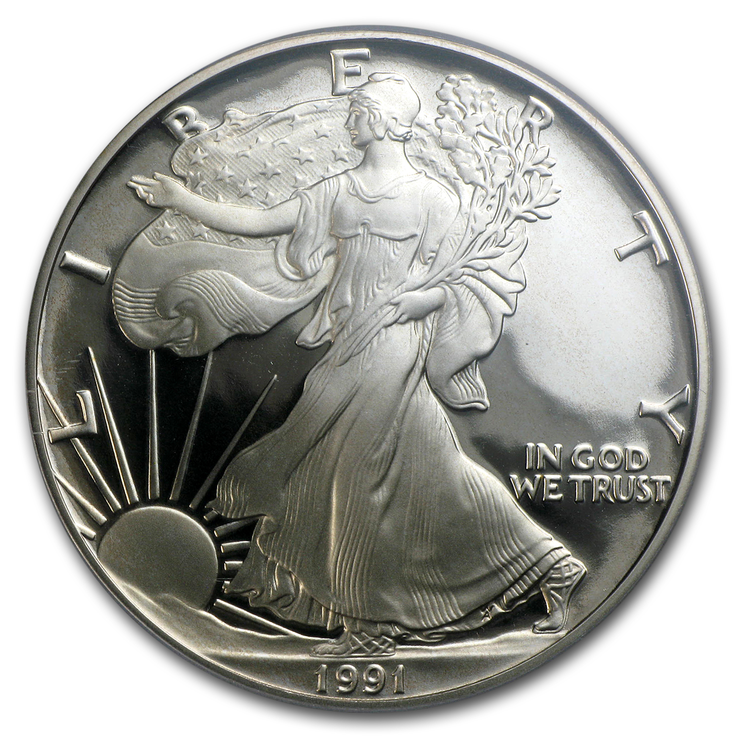 1991-S Proof American Silver Eagle PR-70 PCGS