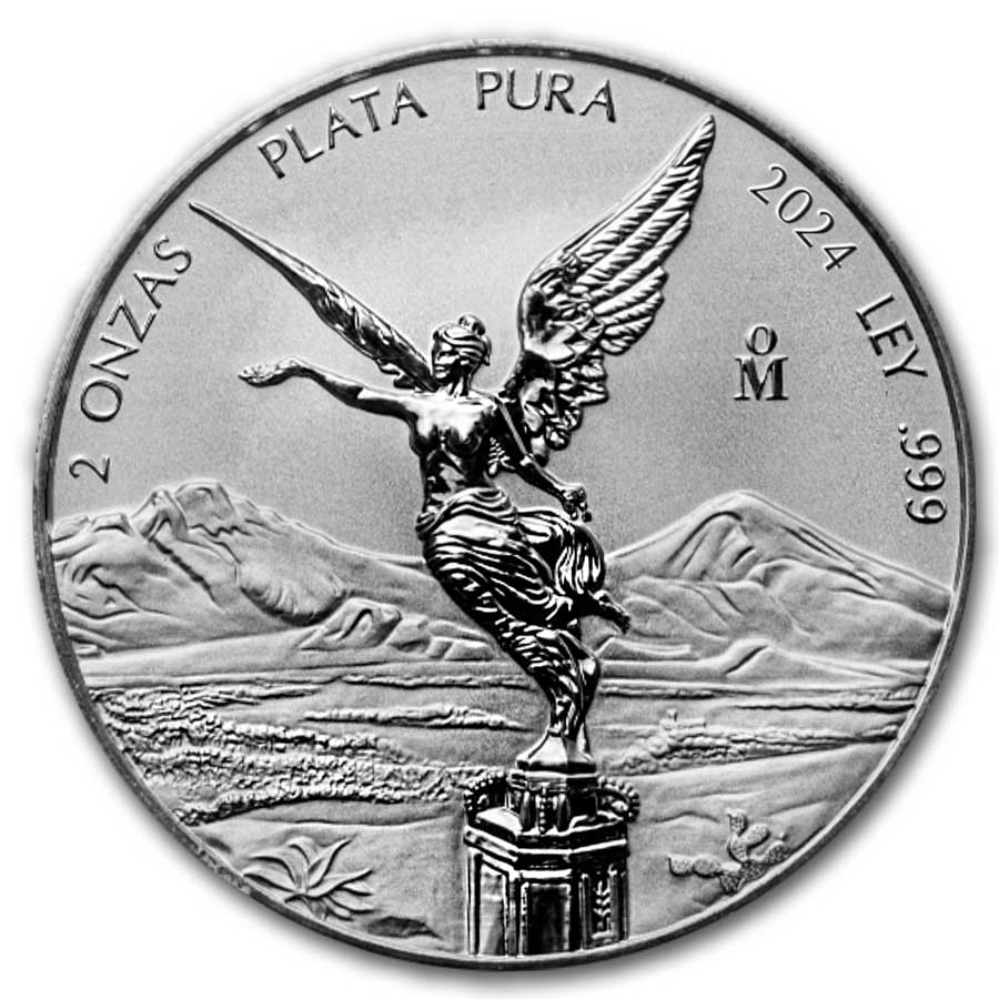 2024 Mexico 2 oz Silver Libertad Reverse Proof PR-70 PCGS (FS)