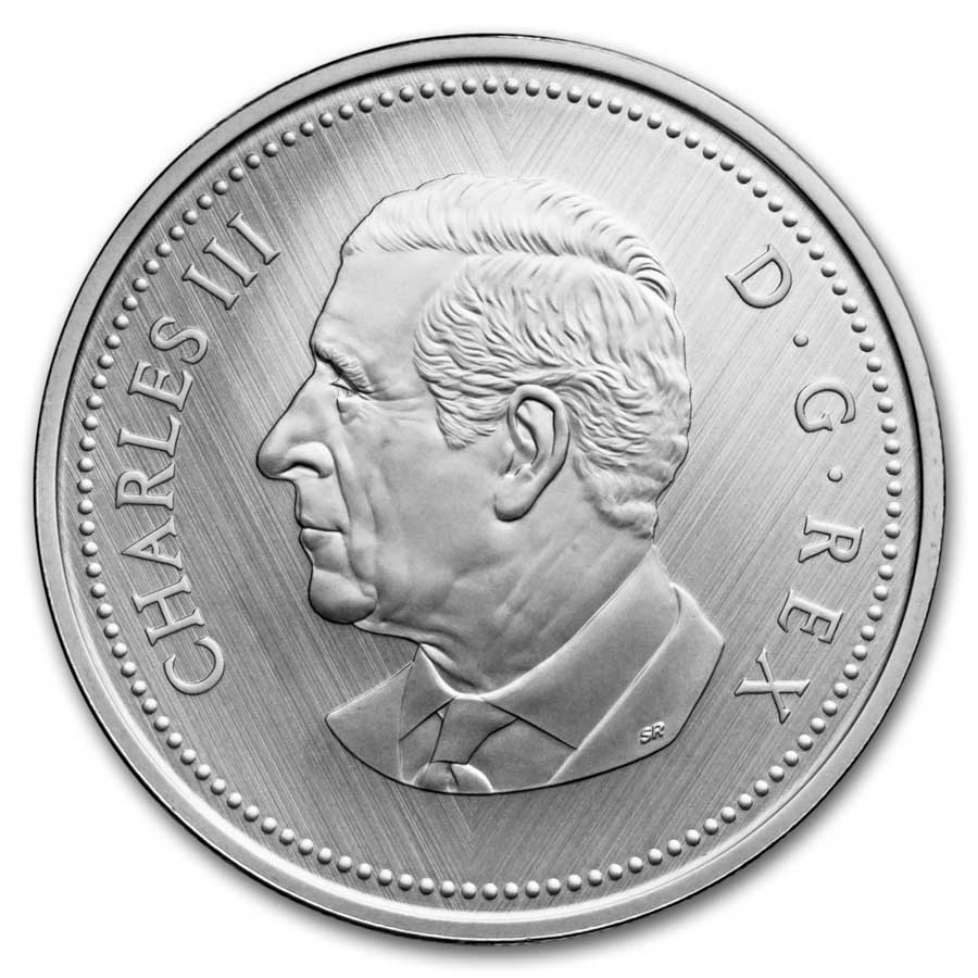2025 Canada 1 oz Silver 10-Cent Tribute: W Mint Mark Bluenose
