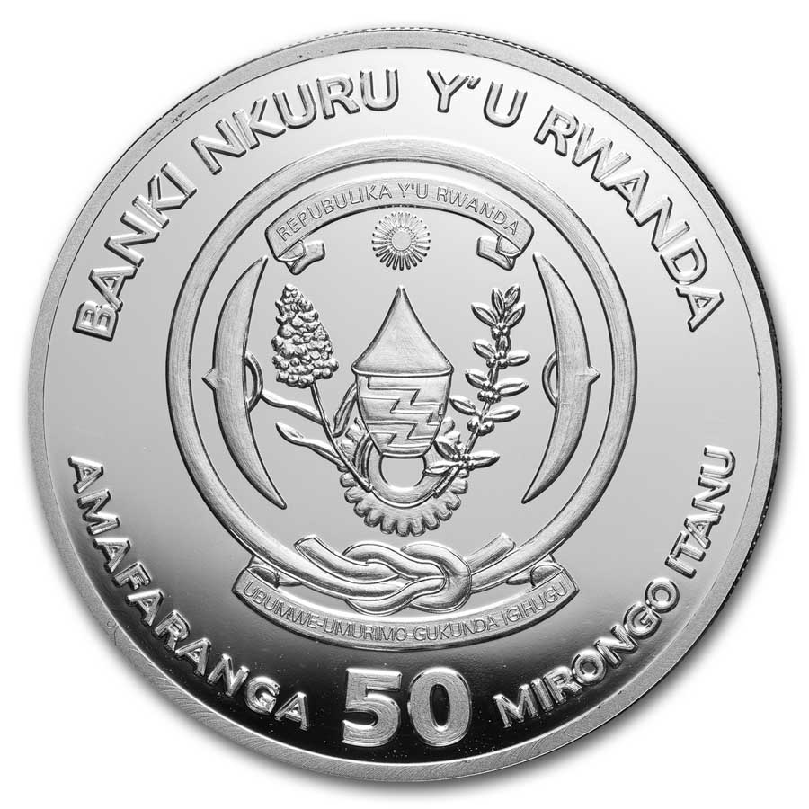 2025 Rwanda 1 oz Silver Lunar Year of the Snake Proof
