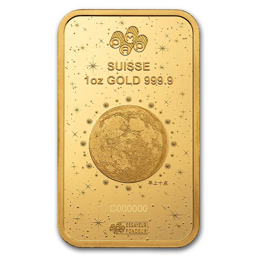 2025 1 oz Gold Bar - PAMP Lunar Legends White Snake (In Assay)